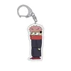 Söt jujutsu kaisen anime nyckelringar gojo satoru akryl nyckel chians på ryggsäckar hängsmycke cosplay jujutsu kaisen nyckelring för väskor aa220318