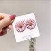 Simpatici orecchini a forma di fiore in metallo per le donne Ragazza moda dolce orecchino Femme Brinco gioielli estivi regali per feste GC1275