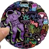 50Pcs/Lot New Ideas Not Repeating Neon Stickers Personalized Graffiti Stickers Luggage Compartment Notebook Mobile Phone Removable Waterproof Sticker