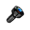 Cargador USB para automóvil Carga rápida 3.0 Universal 38W Carga rápida en automóvil Adaptador de corriente para teléfono móvil de 4 puertos para samsung s10 iphone 11 7
