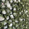 Decorative Flowers & Wreaths Artificial Flower Wall And Fake Runner Use White Rose Money Leaves For Wedding Background DecorationDecorative