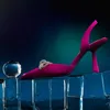 Sandalet 2022 Lüks Yaz Büyük Boyut 43 Kadın Seksi Pompalar Yüksek Topuklu Noktalı Düğün Marka Moda Ayakkabıları Lady için