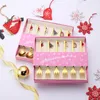 Coffret cadeau 6pcs cuillères fourchettes cuillère à dessert de noël fourchette à fruits en acier inoxydable ensemble de couverts pour enfants avec pendentif de noël cuillère à café cadeau promotionnel ZL1127