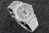 Designer Watch Fashion Men's Full Diamond Mechanical Watch Sapphire Glass rostfritt stålrem