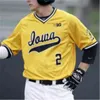 Glamitness College Baseball genaaid Jersey Iowa Hawkeyes Black Mens Dames Jeugd elke naam en elke nmbermix bestelling