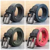 Belts Men's Canvas Belt Metal Pin Buckle Waist Band Army High Quality Woven Wild Red Blue Green Casual Jeans For Men Plus SizeBelts