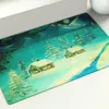 Carpets Christmas Snow Scene Oil Painting Floor Bath Mat Doormat Entrance Modern Landscape Living Room Hallway Carpet Home Docor RugCarpets