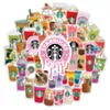 54 Starbucks-Aufkleber für Kaffee, Milch, Tee, Tassen, Graffiti-Aufkleber, Laptop-, Gepäck- und Autoaufkleber