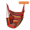 Canvas Hanging Hammock Chair Hanging Rope Swing Bed 200KG Load Bearing For Outdoor Garden Porch Beach Camping Travel 220606