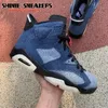 MAN Basketball Shoes 6 VI Infrarood 2014 Red DMP Metallic Gold Black Cactus Jack Denim 6s Sports Trainer Sneakers Maat 13