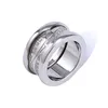 Bague en diamant de haute qualité Bague de couple à la mode en acier inoxydable Cadeau de la Saint-Valentin pour hommes et femmes171W