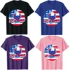 Fashion-Mens T-shirts Lets Go Brandon Tee Conservative Anti Liberal US Flag T-shirt män Kläder Politiska skämt toppar