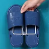 Kleding Garderobe Opslag 3-delige familie Wall gemonteerde slipper organisator voor badkamerschoenrek neemt geen ruimtesnippers Hanger Acce in