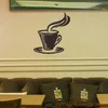 Wall Stickers Coffee Shop Sticker Dining Room Mug Cup For Window CAFEWall StickersWall