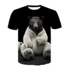 Camisetas masculinas camisetas masculinas Summer Summer Orangutan/Monkey 3D T-shirt Impresso Men Funny Flue Short O-gola Top Tamanho Grande