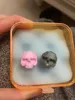 Pink Dark Earrings Gothic Girl Sweet Cool Stud Personality Original Design High-End Skull Shape Fashion Jewelry Accessories