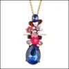 Pendant Necklaces Crystal Diamond For Women Men Bohemian Rhinestone Long Charms Chains Carshop2006 Drop Delivery 2021 Jewe Carshop2006 Dhnic