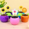 Party Gift Colorful Solar Powered Dancing Flower Swinging Animated Dancer Toy Car Decoration Cars Solars Flowers Accessories Toys