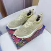 Latest Arrival Fashion Luxury Men Sneakers Mesh Gauze Suede Sole Circle Flower Designer Size 38-46 Model mkttj3545