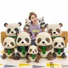 دمية Panda Plush Toy كبيرة دمية لطيفة محاكاة Pandas Dolls وسادة مهدئة الإبداع
