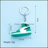 Anahtarlıklar Moda Aksesuarları 2022 Satış Yeni Stil Stereo Sneakers Düğme Kolye 3D Mini Basketbol Ayakkabı Modeli Yumuşak Plastik Dekorasyon G
