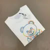 Kobiety damskie 2022 TOPS Summer Nowy wysokiej jakości krótka marka projektantka Tshirt męskie kobiety Kolor niedźwiedzia luksusowe koszule bazowe półprzepustowe s6xmqph