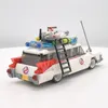 Technical car s City Ghostbustered Ecto 1 Model Building Blocks MOC Movie Vehicle Bricks DIY Education Toys For Children 220715