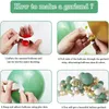 DIY Olive Green Latex Balloons Arch Garland kits Kids Birthday Baby Shower Wedding Party Decor Supplies Tropical Theme Decorations MJ0712