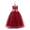 Arabisch 2022 Blumenspitzen Blumenmädchen Kleider Ballkleider Kinder Baby Festzug Kleider Langer Zug Schöne kleine Kinder Blumenmädchen Kleid Formal