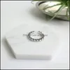 Pierścienie zespołowe biżuteria Prawdziwa 925 Sterling Sier Open Star Track Elegancki projekt Design Fine for Women Anniversary prezent YMR235 Drop dostarczenie