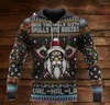 Sweats à capuche pour hommes PLstar Cosmos 3DPrinted est Viking Joyeux Noël Valhalla Unique Unisexe Hrajuku Streetwear Casual HoodiesZipSweatshirt 5 230206