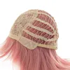 L-email Wig Synthetisch haar Anime Spy Familie Anya Forger Cosplay Pruiken 40 cm Pink Bobo Women Heat resistent 220525