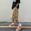 Summer Mens Cargo Shorts Loose Hip Hop Harajuku Straight Streetwear Bermuda Masculina 220715