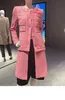 Giacche da donna Giacca da abito western firmata Nuovo Cappotto autunno inverno Tweed di alta qualità Casual Primavera Stile lungo Regalo di compleanno San Valentino SOOZ