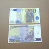 Nowy fałszywy banknot pieniężny 10 20 50 100 200 DLARY DLAR EUROS REALISTYCZNE PASKIE ZABAWKI PŁAMOWA Kopiuj Fillu Pieniądze Faux-Billets Pro232lBKGA4RE