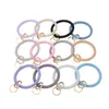 Glitter Silicone Bracelet Buckle Cell Phone Straps Round Wrist Keychain Outdoor Sports Fashion Creative Anti-Lost Phone Case Accessories for iphone xiaomi samsung
