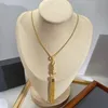 Herren Quasten Anhänger Halsketten Designer Schmuck Buchstaben Liebe Halskette Gold Kette Y Halskette Für Frauen Hochzeit Top Qualität Neue 22060805R