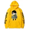 Anime Attack på Titan Cosplay Hoodies Kawaii Cartoon Manga Yeager Eren Graphics Unisex Vintage Long Sleeve Overdized Sweatshirts G220729