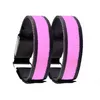 Coude genouillères 2Pc cyclisme bandes réfléchissantes avertissement brassard réflecteur bracelet vélo lier sangle pantalon main jambe Sport bande vélo sécurité