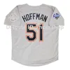 qq88 1998 World Series Baseball-Trikot, Tony Gwynn, Ken Caminiti, Trevor Hoffman, Greg Vaughn, Wally Joyner, Gary Sheffield, Fernando Valenzuela, Weiß, Blau, Grau, Größe SXXXX