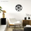 Welcome Star Round Sign - Belle décoration murale décorative en métal pour décoration d'intérieur