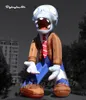 Gigante inflável de cartoon de Halloween PVZ Villain 6m Air Blow Up Plants vs Zombies Figura para evento ao ar livre