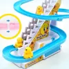 Coaster infantil Slide Light Light Música Divulência Suba de pato elétrico escalada escada escada de brinquedo por atacado