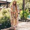 Kvinnors badkläder Chiffon Vocation Beach Dress Robe de Plage Bathing Suit Cover Ups Pareos Playa Mujer Bikini Up Beachwear Tunicwomen's