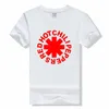 Casual Pop Mangas cortas Rhcp Camisetas Moda Hombre Logo Camiseta Tops Camisetas Manga completa Banda unisex