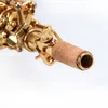 أداء احترافي من طراز Gold Brass Soprano B Flat Saxophone عالية الجودة