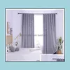 Star Curtains Openwork Finished Princess Wind Childrens Window Curtain Bedroom Living Room Blackout Cloths+Yarn Drop Delivery 2021 Treatment