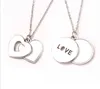 2022 Nowy DIY Sublimation Spółki Love Heart Carved Sliding Locket Naszyjnik na Walentynki