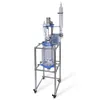 ZZKD Lab Leveringen 30l dubbele laag cilindrische glazen jas Type reactor chemische reacties keteleenheid