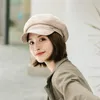 Boinas britânicas chapéus femininos de renda moda de luxo chapéu de luxo primavera outono preto rosa ao ar livre tampas respiráveis de estilo coreano sboy capberegs